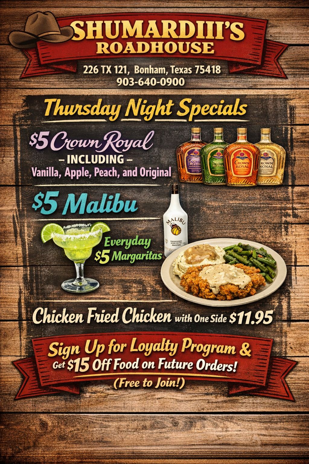 Thursday Night Specials flyer